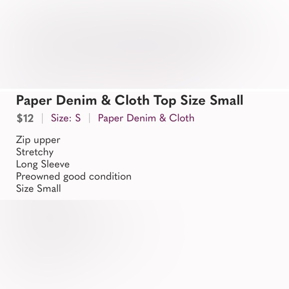 2 Bundle Paper Denim & Cloth, And Gap Tops Size Small Men Long Sleeve - Picture 4 of 4
